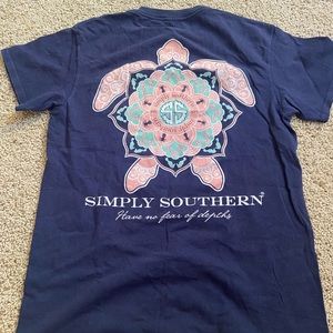 Navy Simply Southern Shirt Size Small